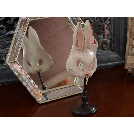 Rabbit Mask ラビットマスク ウサギの仮面 置物 スタンドオブジェ