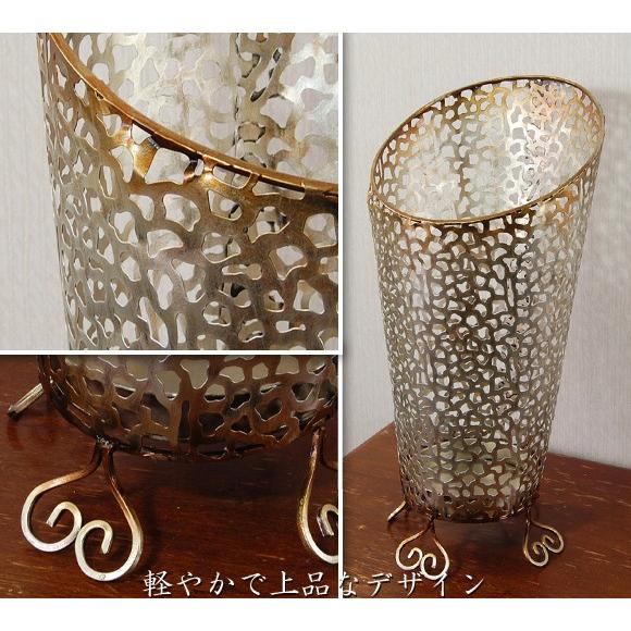 Percy　パーシー　アイアン アンブレラフラワー　傘立て　シルバー ゴールド　おしゃれ　玄関　鉄製　アンティーク　雑貨　アンティーク風　クラシック　 |  | 01