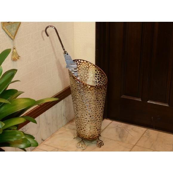 Percy　パーシー　アイアン アンブレラフラワー　傘立て　シルバー ゴールド　おしゃれ　玄関　鉄製　アンティーク　雑貨　アンティーク風　クラシック　 |  | 04