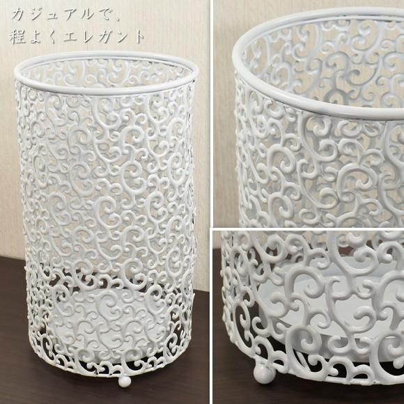 White Kaikiri ホワイトカイキリ アイアンアンブレラスタンド 傘立て 丸型 おしゃれ 玄関 鉄製 アンティーク |  | 01