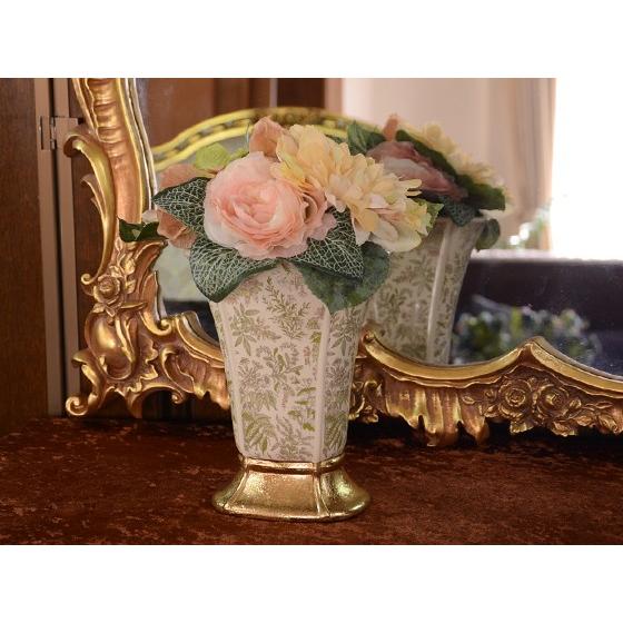 花瓶 アントワネット フラワーベース 花瓶 花器 陶器 おしゃれ ゴールド Zfp02 103 Decor Plus Yahoo 店 通販 Yahoo ショッピング