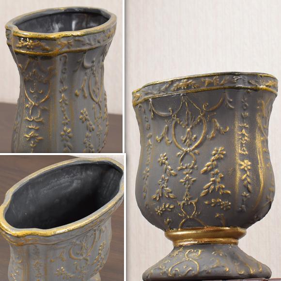 Manoir マノワール Small フラワーベース 花瓶 陶器 花器 アンティーク風 グレイ 楕円 丸型 Zfp0354 103 Decor Plus Yahoo 店 通販 Yahoo ショッピング
