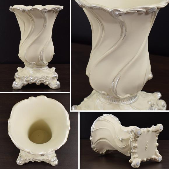 Celestine セレスティーヌ ホワイトフラワーベース 花瓶 樹脂製 Celestine セレスティーヌ ホワイトフラワーベース 花瓶 樹脂製