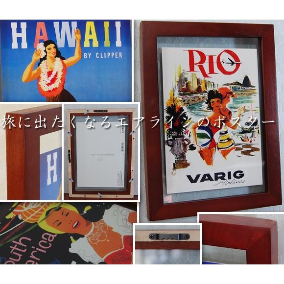 ワールドエアライン 航空会社の旅行広告ポスター 壁飾り 絵 アート