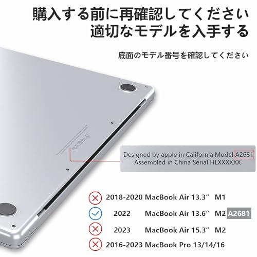 【M2 チップモデル 高強度素材の使用】MOTOJI MacBook Air 13.6インチ 用 ケース｜decouverte｜02