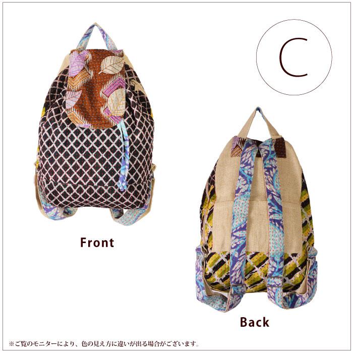 リュック デイパック レディース PeopleTree リサイクルサリー リュックサック フェアトレード 送料無料 | People Tree | 04