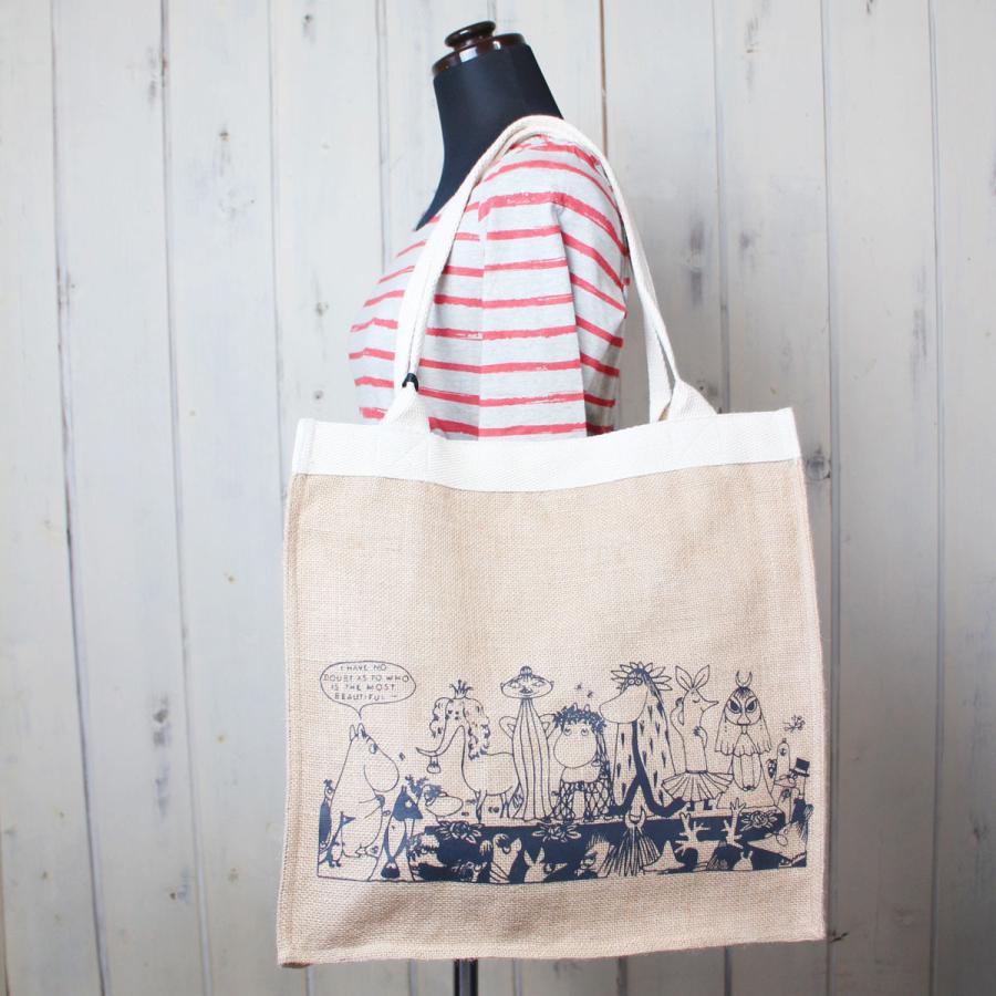 ジュートバッグ PeopleTree 「ムーミン」デザイン・スクエアジュートトートバッグ フェアトレード | People Tree | 11