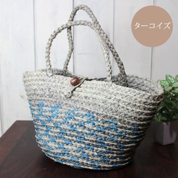 かごバッグ バスケット（ ラフィア筒型ブレードバッグ