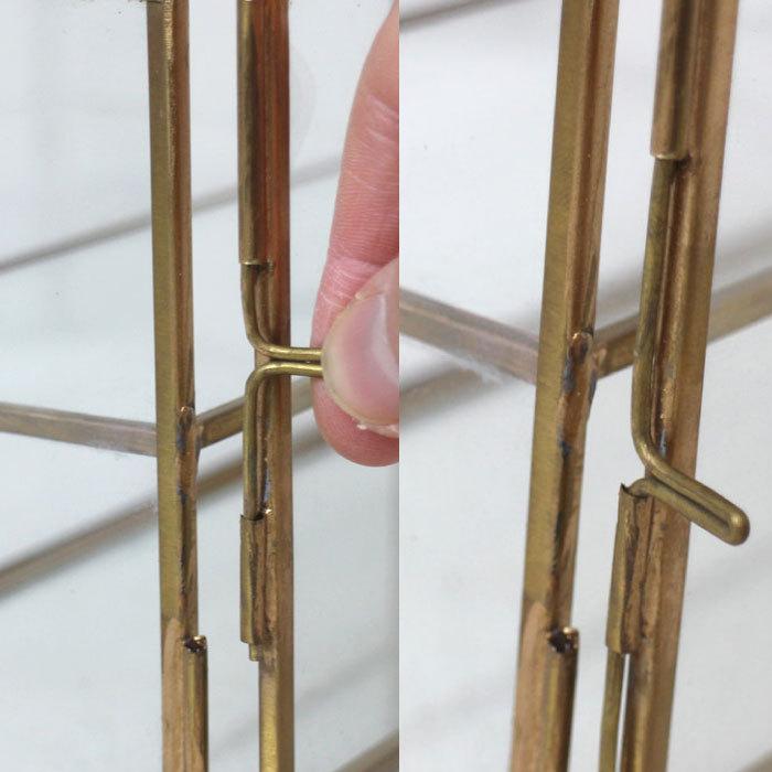 ガラスケース 真鍮（ ブラス＆ガラス ショーケース ヨコ3段