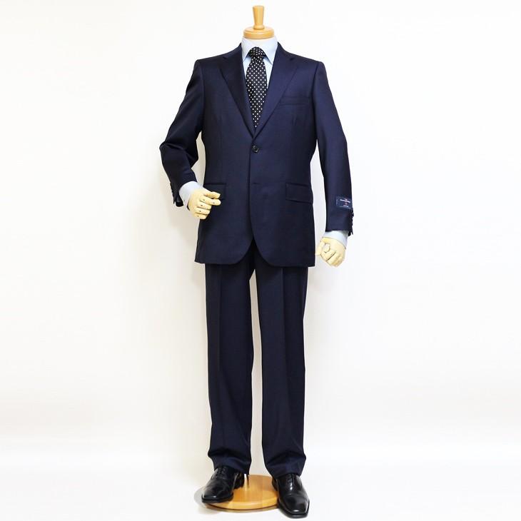 スーツ メンズ 2020 新作 春夏 エルメネジルドゼニア ジャパン物 トラベラー 「国内オーダー工場生産」 濃紺ネイビー無地 2つボタン スーツ (A/AB体) ゆったり型 | ZEGNA | 01