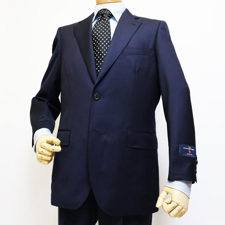 スーツ メンズ 2020 新作 春夏 エルメネジルドゼニア ジャパン物 トラベラー 「国内オーダー工場生産」 濃紺ネイビー無地 2つボタン スーツ (A/AB体) ゆったり型 | ZEGNA | 03