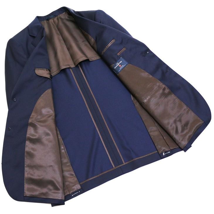 スーツ メンズ 2020 新作 春夏 エルメネジルドゼニア ジャパン物 トラベラー 「国内オーダー工場生産」 濃紺ネイビー無地 2つボタン スーツ (A/AB体) ゆったり型 | ZEGNA | 05