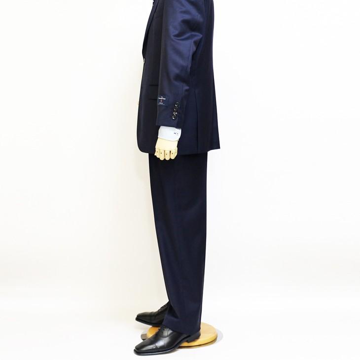 スーツ メンズ 2020 新作 春夏 エルメネジルドゼニア ジャパン物 トラベラー 「国内オーダー工場生産」 濃紺ネイビー無地 2つボタン スーツ (A/AB体) ゆったり型 | ZEGNA | 08