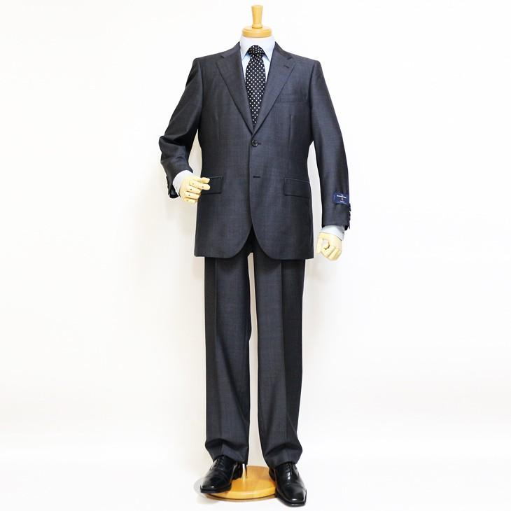 スーツ メンズ 2020 新作 春夏 エルメネジルドゼニア ジャパン物 トロピカル 「国内オーダー工場生産」 ガンメタリック調 2つボタン スーツ (AB体) ゆったり型 | ZEGNA | 01