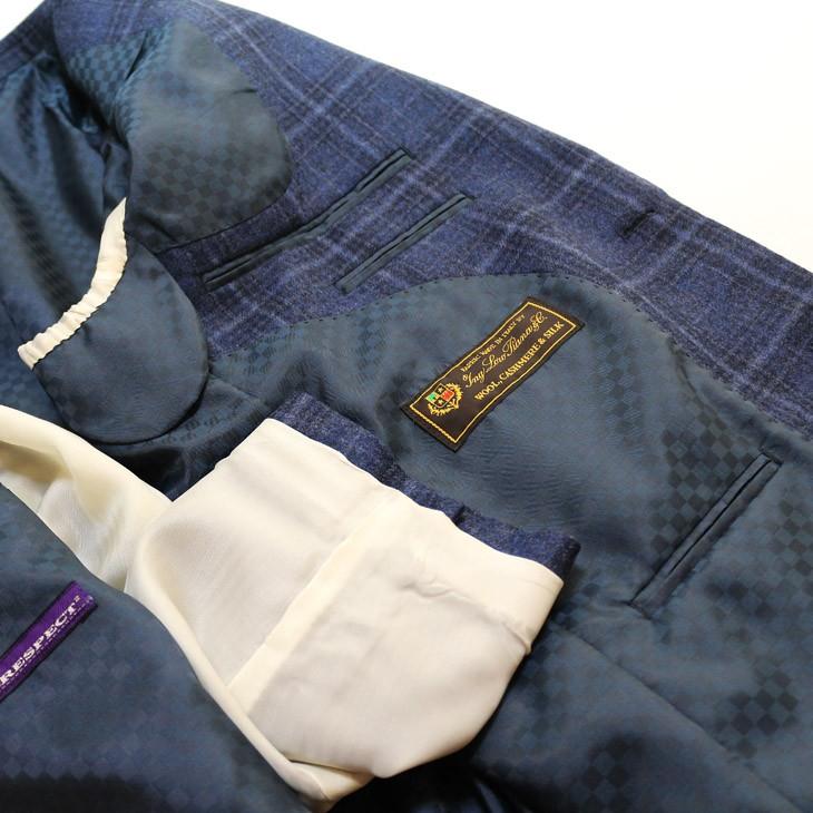 ジャケット テーラード ブレザー 秋冬 新品 ロロピアーナ ウール シルク 絹 カシミア混 グレンチェック風２色 セレクト系 スリム 2つボタン J-TML (A体) | Loro Piana | 18