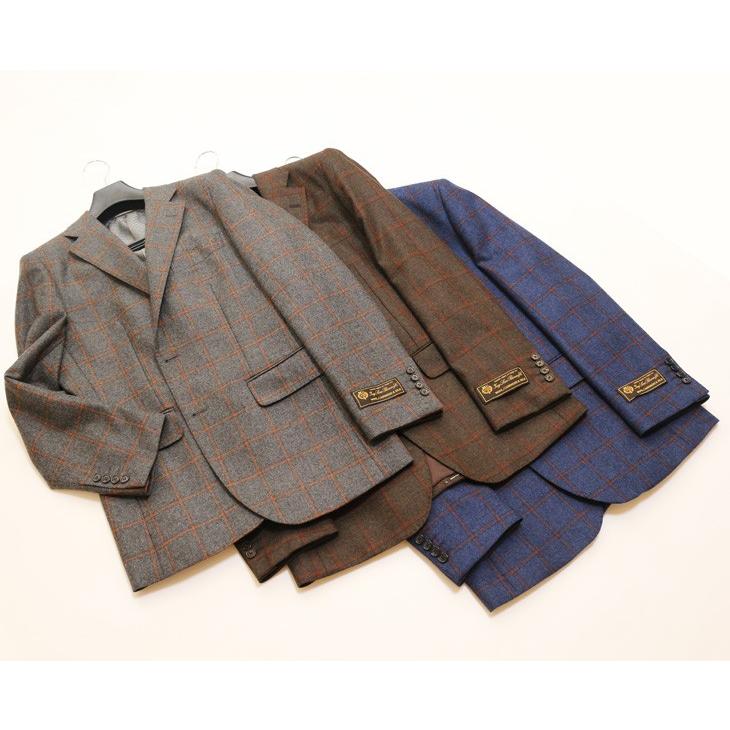 ジャケット テーラード ブレザー 秋冬 新品 ロロピアーナ ウール シルク 絹 カシミア混 ウインドペン３色 セレクト系 スリム ２ボタン ビジネス  J-TML (A/AB体) | Loro Piana | 01