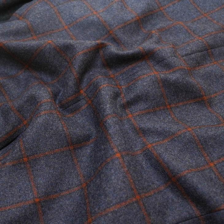 ジャケット テーラード ブレザー 秋冬 新品 ロロピアーナ ウール シルク 絹 カシミア混 ウインドペン３色 セレクト系 スリム ２ボタン ビジネス  J-TML (A/AB体) | Loro Piana | 16