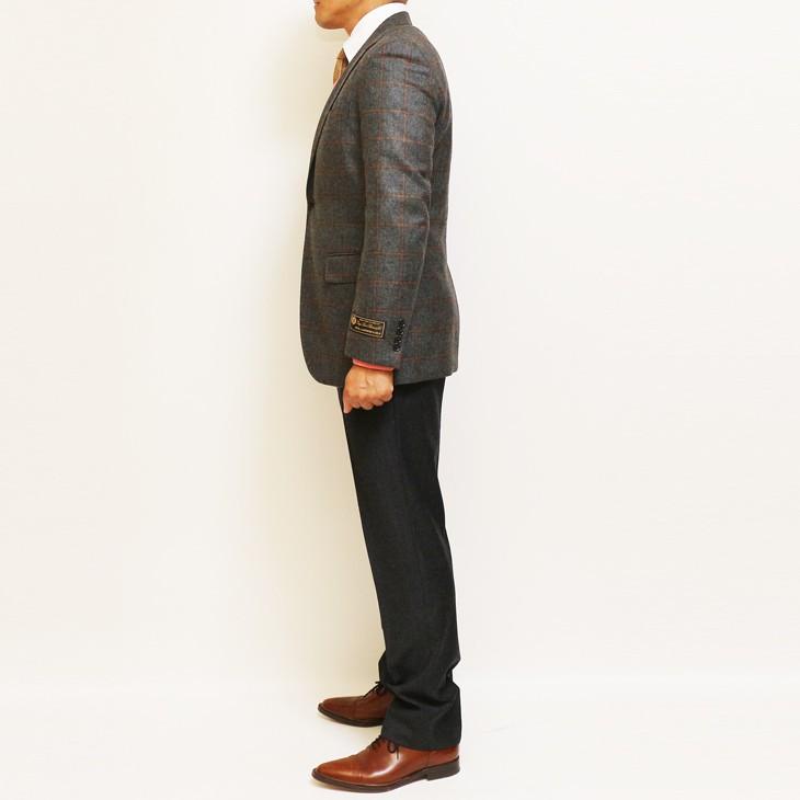 ジャケット テーラード ブレザー 秋冬 新品 ロロピアーナ ウール シルク 絹 カシミア混 ウインドペン３色 セレクト系 スリム ２ボタン ビジネス  J-TML (A/AB体) | Loro Piana | 07