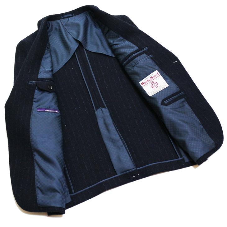 ジャケット テーラード ブレザー ハリスツイード　秋冬 新品 英国 Harris Tweed　全6カラー やや細め型紙 | HARRIS TWEED | 16