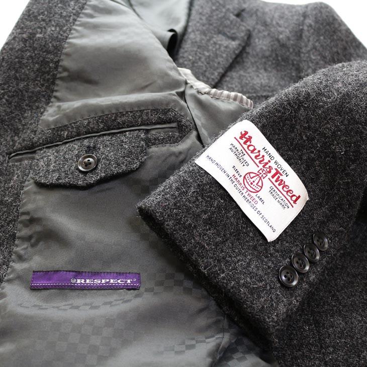ジャケット テーラード ブレザー ハリスツイード　秋冬 新品 英国 Harris Tweed　全6カラー やや細め型紙 | HARRIS TWEED | 17
