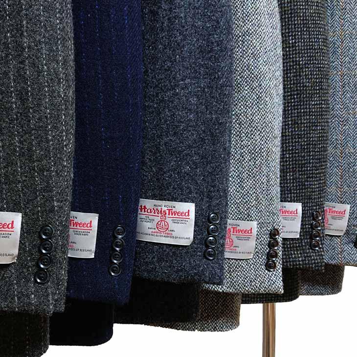 ジャケット テーラード ブレザー ハリスツイード　秋冬 新品 英国 Harris Tweed　全6カラー やや細め型紙 | HARRIS TWEED | 19