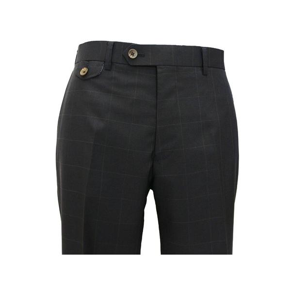 2017春夏新作モデル スタンリーブラッカー 濃紺ネイビー 窓枠柄ウインドペン インビスタ社 クールマックス使用 ３ボタン段返りスーツ (A/AB体) SB01 |  | 03