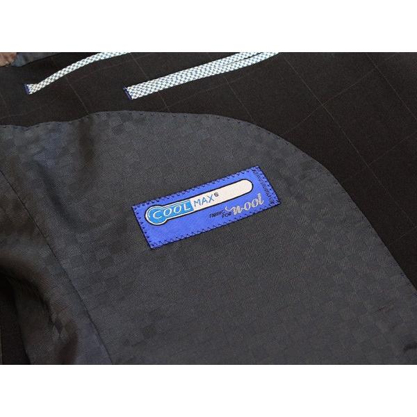 2017春夏新作モデル スタンリーブラッカー 濃紺ネイビー 窓枠柄ウインドペン インビスタ社 クールマックス使用 ３ボタン段返りスーツ (A/AB体) SB01 |  | 04