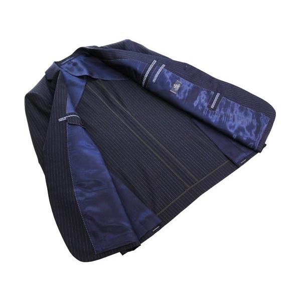 2017春夏新作 REDA レダ ICESENSE アイスセンス 濃紺ネイビー8.5mmストライプ ２ボタンスーツ (AB体)J07-2B 「やや細」日本製 |  | 03