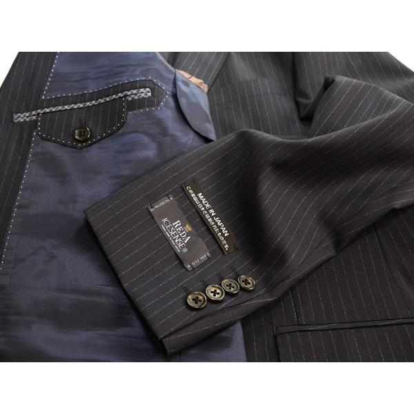 2017春夏新作 REDA レダ ICESENSE アイスセンス 濃紺ネイビー8.5mmストライプ ２ボタンスーツ (AB体)J07-2B 「やや細」日本製 |  | 04