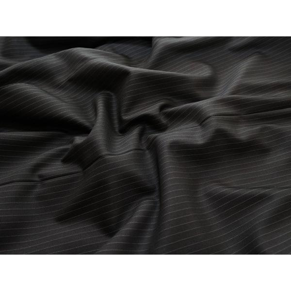 スーツ メンズ 2017-18 秋冬 新品 ロロピアーナ Super130s 黒ブラック 7mmストライプ 2つボタン ビジネススーツ (AB体) NT01-2B ゆったり型 | Loro Piana | 05