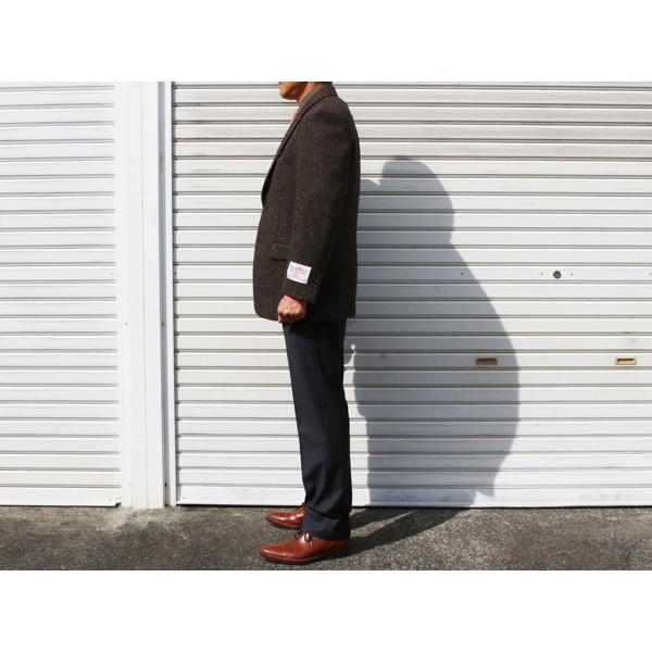 ジャケット テーラード ブレザー ハリスツイード 2017-18 秋冬 新品 英国 Harris Tweed 茶ブラウン杉綾織ヘリンボーン  (AB体) NT01-2B | HARRIS TWEED | 01