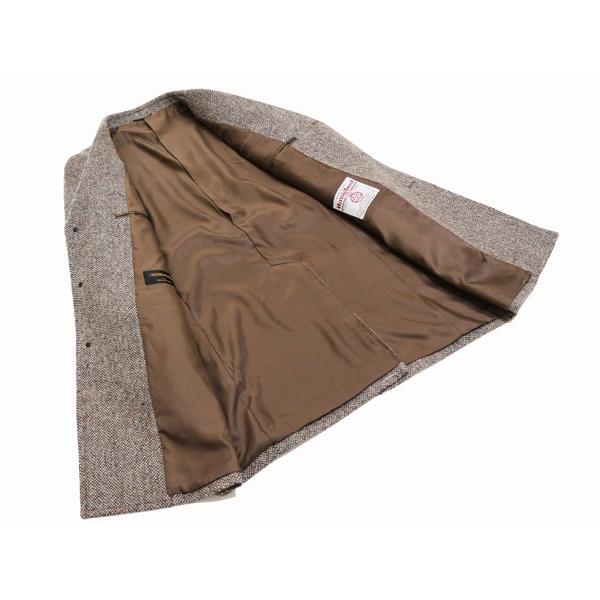 ハリスツイード コート 2017-18秋冬モデル 新品 Harris Tweed 霜降り調 ベージュ杢 チェスターフィールド コート | HARRIS TWEED | 04