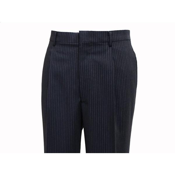 スーツ メンズ 2018 春夏 新品 ALAIN DELON アランドロン 濃紺ネイビー  5.5mmストライプ 360度ストレッチ 2つボタン ビジネススーツ (AB/BB体) やや細め J09-2B | アラン・ドロン | 07