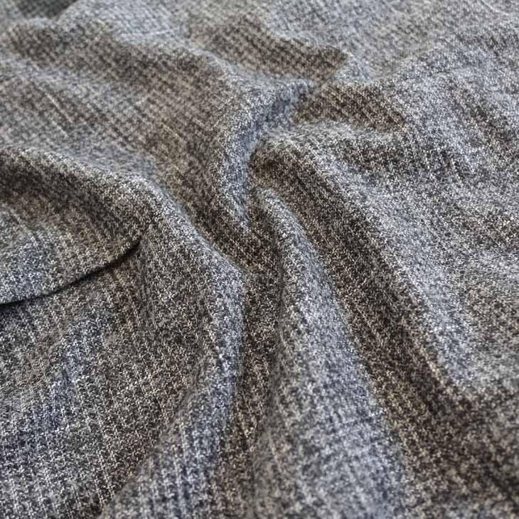 ジャケット テーラード ブレザー 2018-19 秋冬新作 renoma レノマ paris パリス ツイード風 ブークレ素材 淡系グレー杢 小柄チェック (AB/BB体) やや細め | renoma | 14