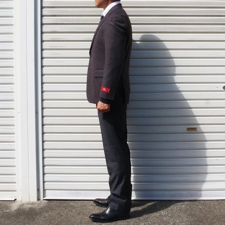 ジャケット テーラード ブレザー 新品 秋冬 新品 REDA Super150s ベイクドカラー 無地系杢３色 2つボタン ビジネスジャケット (AB/BB体) やや細め |  | 14