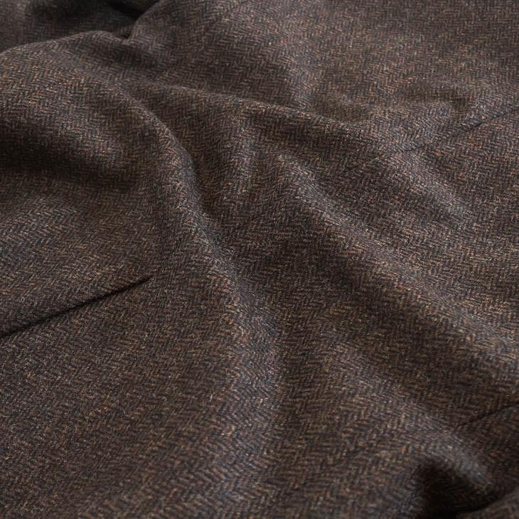 ジャケット テーラード ブレザー 2018-19 新作秋冬 新品 英国 MOON ムーン ツイード 茶ブラウン杢 ヘリンボーン 2つボタン ジャケット (AB/BB体) やや細め |  | 13