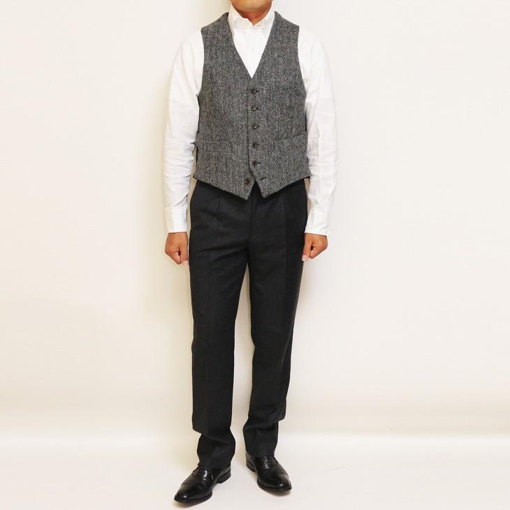 ハリスツイード Harris Tweed ベスト ジレ 2018-19 新作秋冬 オッドベスト 英国生地 選べる新色全３カラー | Harriss | 11