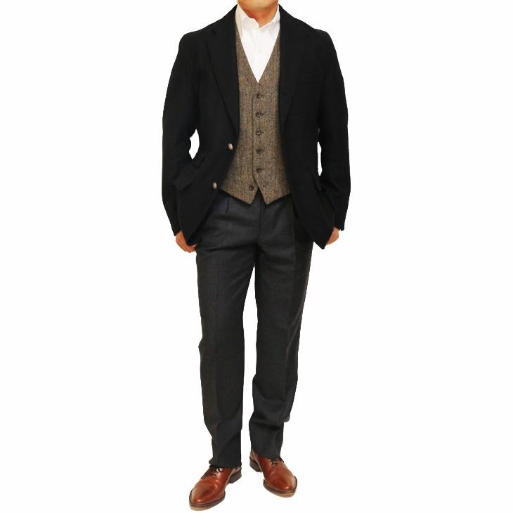ハリスツイード Harris Tweed ベスト ジレ 2018-19 新作秋冬 オッドベスト 英国生地 選べる新色全３カラー | Harriss | 02