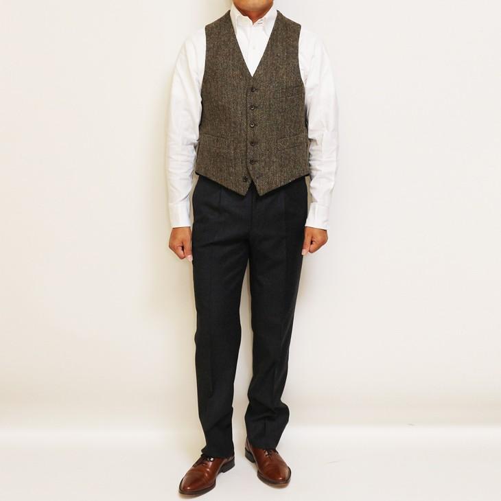 ハリスツイード Harris Tweed ベスト ジレ 2018-19 新作秋冬 オッドベスト 英国生地 選べる新色全３カラー | Harriss | 03