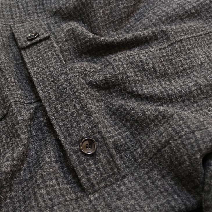 ツイード メンズ チェスターコート 新品秋冬 英国 MOON ムーン TWEED 灰グレー杢 チェック小柄 シングル 3つボタン チェスターコート |  | 12