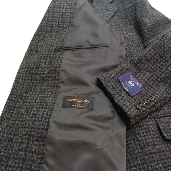 ツイード メンズ チェスターコート 新品秋冬 英国 MOON ムーン TWEED 灰グレー杢 チェック小柄 シングル 3つボタン チェスターコート |  | 09