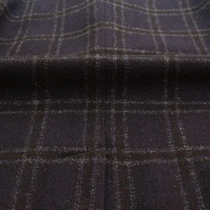 ツイード メンズ ステンカラーコート 新品秋冬 英国 MOON ムーン TWEED ネイビー大柄チェック ステンカラーコート |  | 11