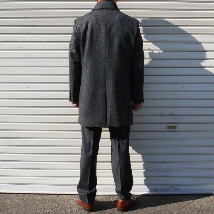 ツイード メンズ ステンカラーコート 新品 秋冬 英国 MOON ムーン TWEED 灰グレー 杉綾織 ヘリンボーン ステンカラーコート |  | 04