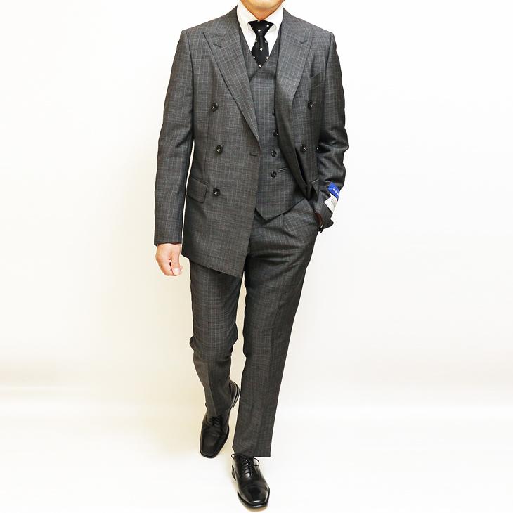 FICCE ダブルスーツ メンズ 春夏 新品 フィッチェ 灰グレー杢 FICCE ダブルスーツ メンズ 春夏 新品 フィッチェ 灰グレー杢