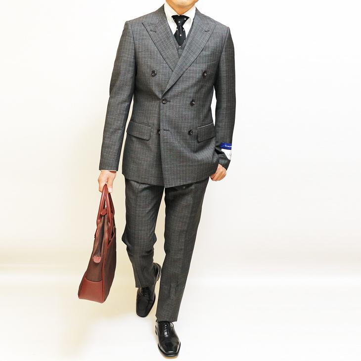 FICCE ダブルスーツ メンズ 春夏 新品 フィッチェ 灰グレー杢 FICCE ダブルスーツ メンズ 春夏 新品 フィッチェ 灰グレー杢