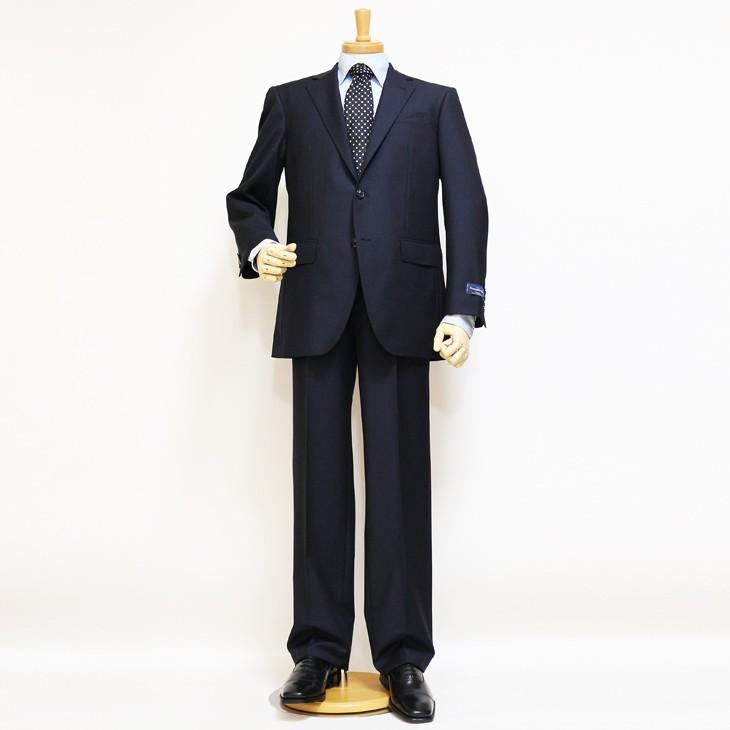 超特価 スーツ メンズ 新品 春夏 エルメネジルドゼニア 濃紺ネイビー無地 2つボタン ビジネス スーツ (A/AB/BB体) やや細め J09-2B | ZEGNA | 01