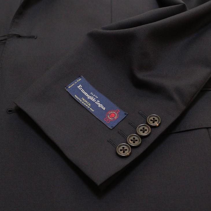 超特価 スーツ メンズ 新品 春夏 エルメネジルドゼニア 濃紺ネイビー無地 2つボタン ビジネス スーツ (A/AB/BB体) やや細め J09-2B | ZEGNA | 11