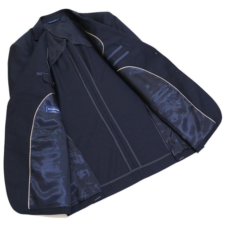 超特価 スーツ メンズ 新品 春夏 エルメネジルドゼニア 濃紺ネイビー無地 2つボタン ビジネス スーツ (A/AB/BB体) やや細め J09-2B | ZEGNA | 07