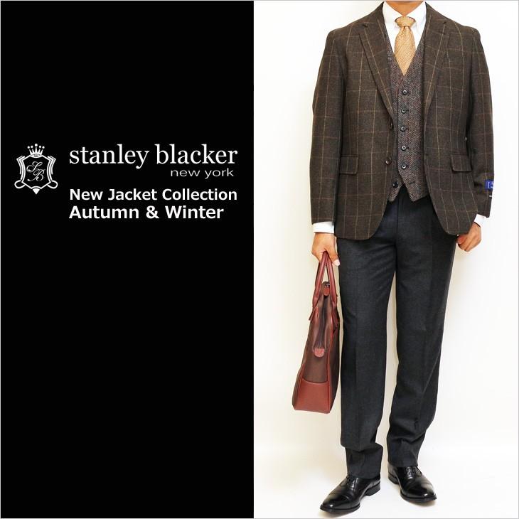 ジャケット テーラード ブレザー 秋冬 新品 スタンリーブラッカー やや茶ブラウン勝ちなモスグリーン ２つボタン ジャケット (AB/BB体) | 