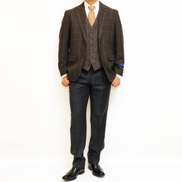 ジャケット テーラード ブレザー 秋冬 新品 スタンリーブラッカー やや茶ブラウン勝ちなモスグリーン ２つボタン ジャケット (AB/BB体) |  | 12